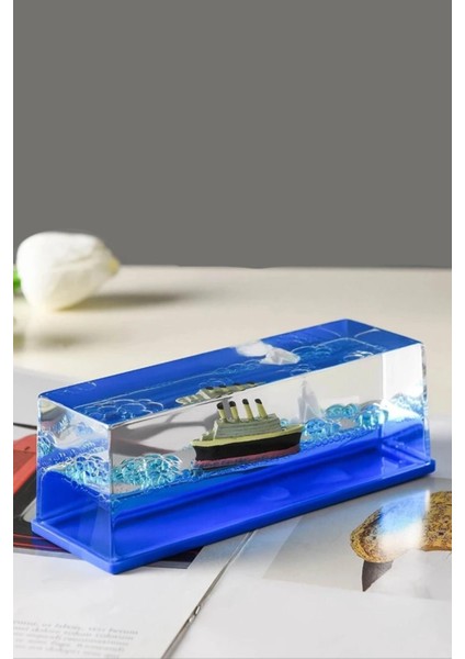 Buffer® Batmayan Gemi Hediyelik Dekoratif Ev ve Ofis Hediyesi Özel Aşk Gemisi