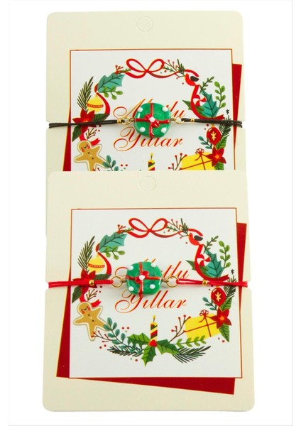 2026 Yılbaşı Cam Ip Bilekliği