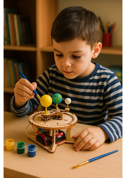 Fen Bilgisi 5. Sınıf Dünya–güneş–ay Model Seti | 1. Ünite Stem Etkinlik Kutusu – Mutlulama