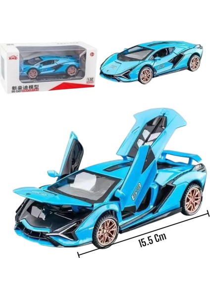 Sian Komple Metal Model Araba, Işıklı ve Sesli, Tüm Bölge Açılır