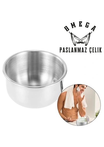 Omega Paslanmaz Çelik Tıraş Tası
