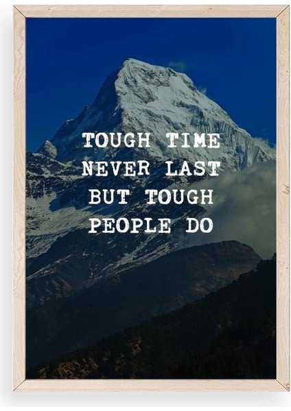 Motto Ahşap Çerçeveli Tablo