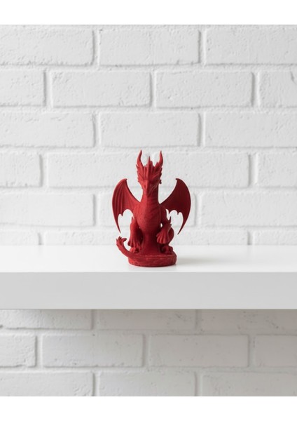 Kırmızı Ejderha Biblo 12 cm