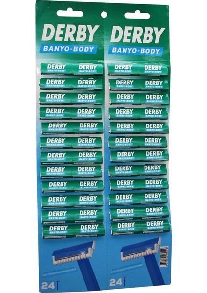 Derby Banyo Body Tek Bıçak Kartelalı Jilet 48PCS (5047)