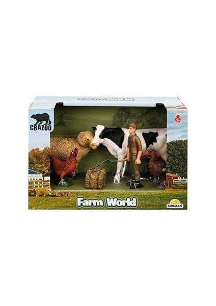 Çiftlik Hayvanları Seti Inek ve Koç