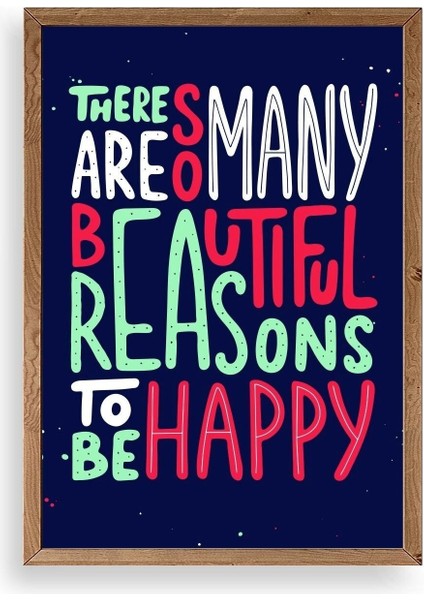 Motto Ahşap Çerçeveli Tablo