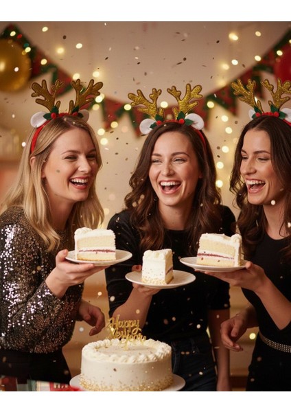 Geyik Boynuzlu Yılbaşı Tacı