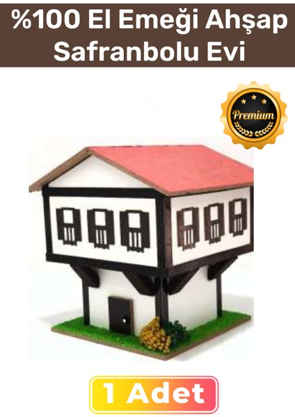 El Emeği Mdf Ahşap Safranbolu Evi Kablolu Gece Lambası