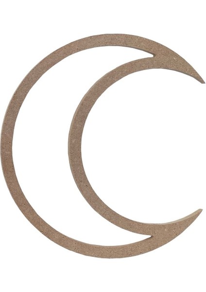 Ay Kesim Kasnak, 30CM, Hilal Görünüm, Dekoratif Süs, 3mm Kalınlık