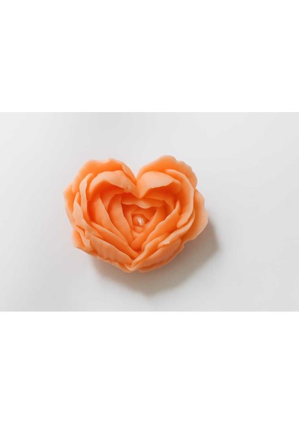 Kalpli Gül Yapraklı Soya Wax Mum