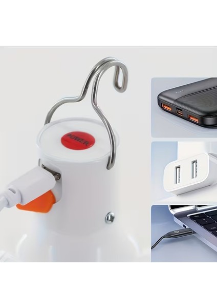 30 Watt 2400 Lümen Beyaz Işık Taşınabilir 3 Fonksiyonlu Şarjlı Torch LED Ampul indirimleri