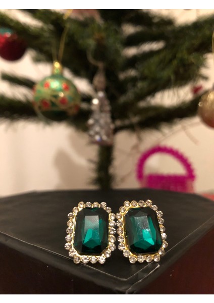 Göz Alıcı Yeşil Taşlı Küpe fiyatları