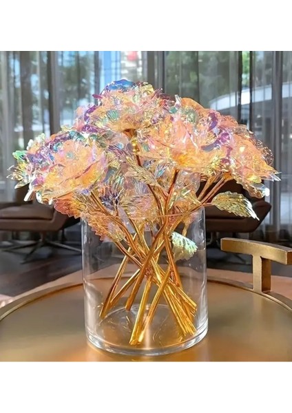 Solmayan Sonsuzluk Gülü 5’li Set, Sevgi Dolu Anneler Günü Hediyesi