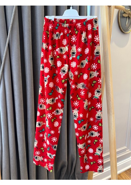 Babyaden Geyikli Yeni Yıl Noel Yılbaşı Pijama Partisi Pamuklu Unisex Kız Erkek Çocuk Pijama Takımı indirimleri