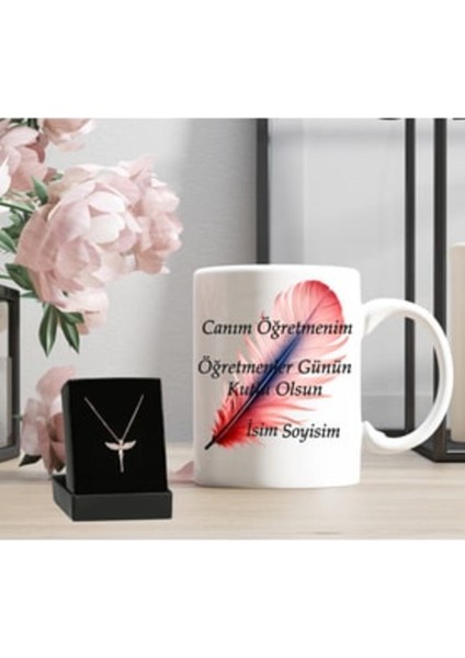 Kişiye Özel Tasarımlı Kupa ve Melek Kolye Seti, Hediye Seçenekleri