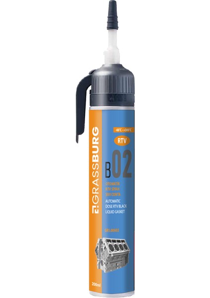 Otomatik Rtv Siyah Sıvı Conta 200 ml
