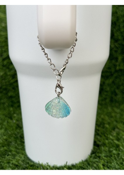 Istiridye ve Deniz Kabuğu Temalı Şık Çanta Süsü, Doğal Deniz Teması Aksesuarı fiyatları