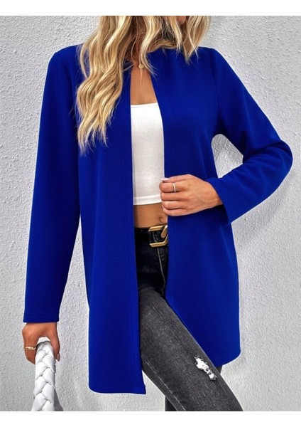 Egecen Kadın Uzun Kollu Önü Açık Uzun Modal Ceket fiyatları