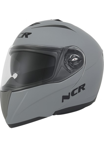 Ncr 158 Çene Açılır Gözlüklü Motosiklet Kaskı Nardo Gri