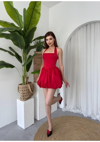 Egecen Slim Mini Elbise