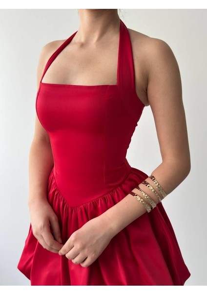 Egecen Slim Mini Elbise