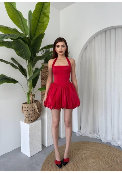 Egecen Slim Mini Elbise