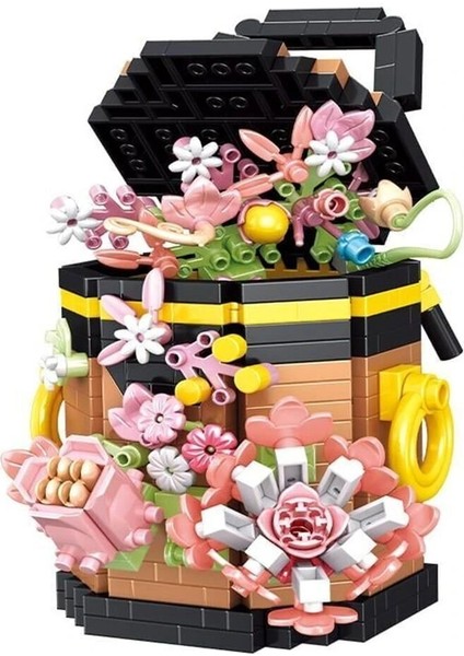 P1077 Panlos Çanta Buket Çiçek 633 Parça Block Oyuncak fiyatları