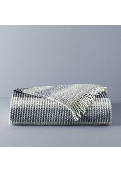 Taç Butik Doğu Ekspresi Pamuklu Tek Kişilik Battaniye Gri