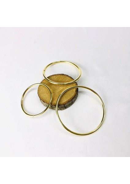 Altın Metal Halka 5 cm 100 Adet Süsleme ve Nikah Şekeri Için Paket fiyatları