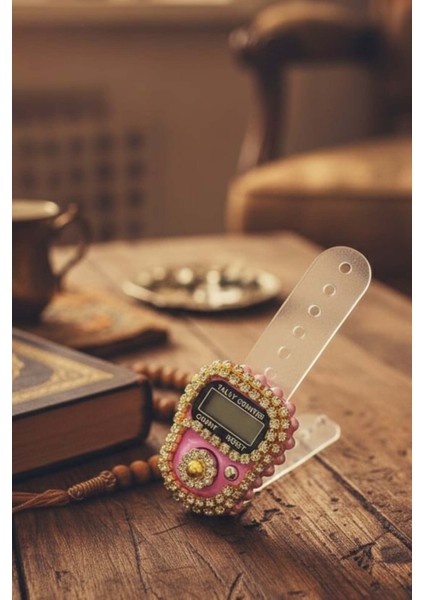 Süslü Zikirmatik, Bohça ve Hac & Umre Hediyesi, Mika Kutu, Pembe fiyatları