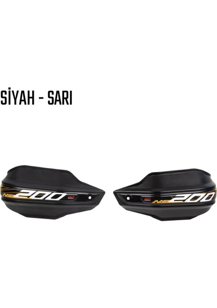 Bajaj Pulsar 200 Ns Elcik Koruma Takımı Siyah Sarı