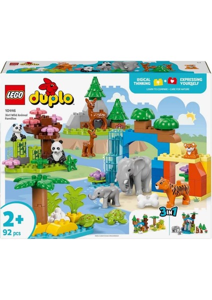 LEGO Duplo Kasabası 3’ü 1 Arada Vahşi Hayvan Aileleri 10446 modelleri