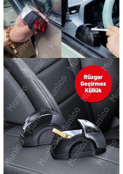 Parlak Yüzeyli Otomatik Kapaklı Araç Küllüğü, Sigara Düşmesini Önler fiyatları