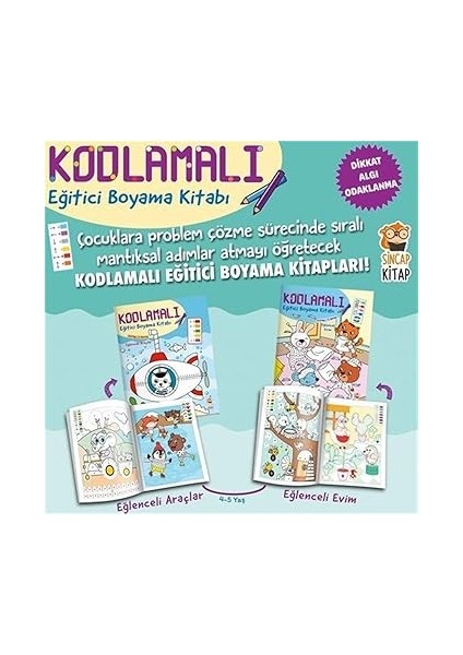 Burada Ne Işim Var? + Örnekli Boyama - Sebzeler (Kapak Değişebilir) + 4 Kitap Set indirimleri