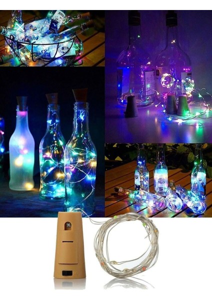 Mantar Tıpa Peri LED Dekoratif 2m Işık, Piller Dahil, Şık ve Parlak Süs fiyatları