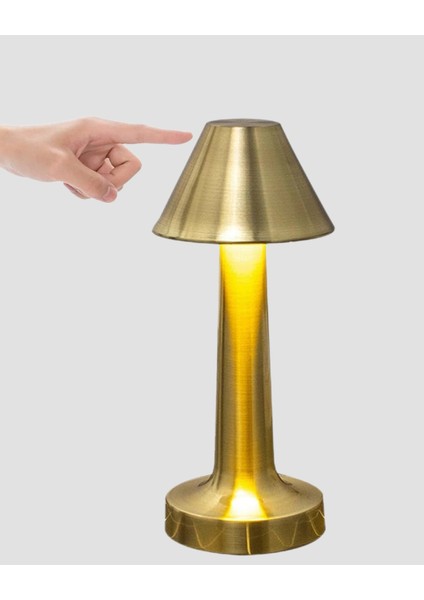 Kablosuz LED Masa Lambası 1800MAH 3 Renk Aydınlatma Dokunmatik modelleri