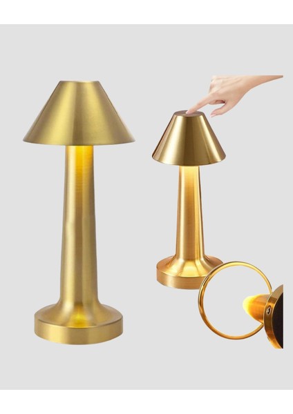 Kablosuz LED Masa Lambası 1800MAH 3 Renk Aydınlatma Dokunmatik indirimleri