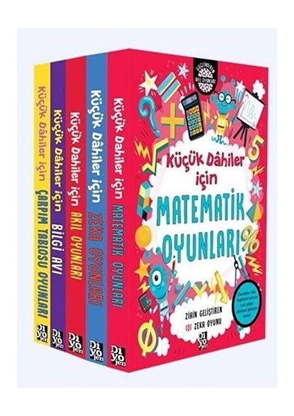 Etkinliklerle Ingilizce Öğreniyorum - 3 + Meraklı Çocuklar Için 100 Zeka Oyunu + 5 Kitap Set