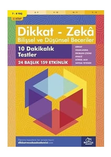 Küçük Dahiler Dikkat Geliştirme 2 (6+ Yaş): Pedagog Onaylı + 9 Kitap Set indirimleri