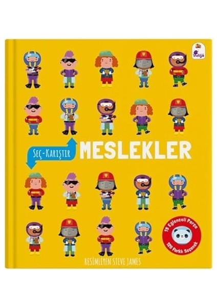 Seç Karıştır - Meslekler (Ciltli) + Sayılarla Yaratıcı Boyama - Doğa + 3 Kitap Set