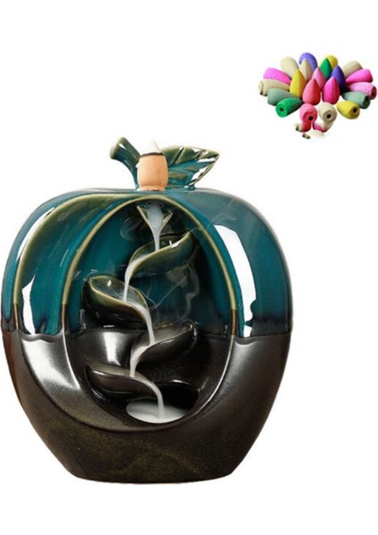 Elma Tasarımlı Şelale Geri Akışlı Tütsülük, Sıcak Atmosfer Yaratır fiyatları