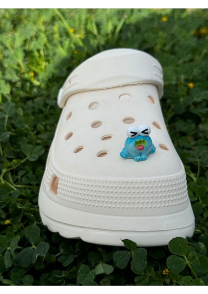 Sevimli Kurbağa Terlik Süsü, Renkli Charm ve Jibbitz Aksesuarları fiyatları