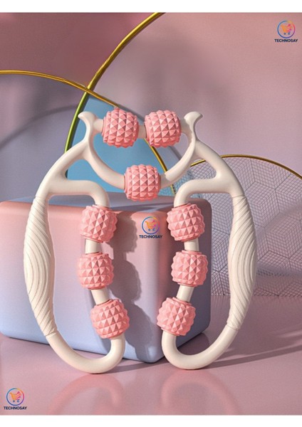 Kas Gevşetici Masaj Aleti 9 Tekerlekli Ayarlanabilir Lenf Drenaj Rulosu Bacak Kol Selülit fiyatları
