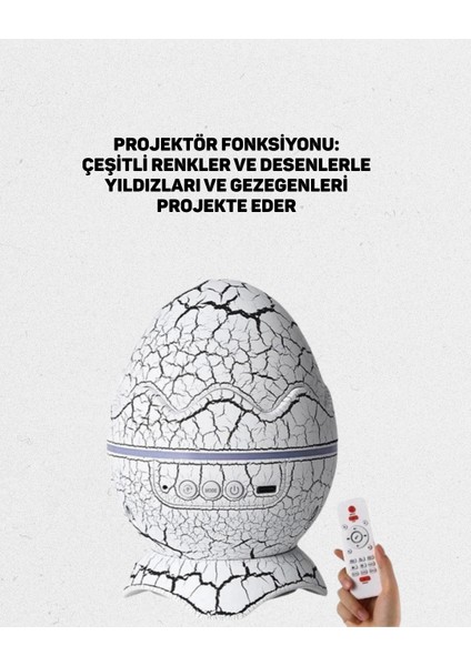 Çocuk Odası Için Galaxy Projektör + Beyaz Gürültü + Uzaktan Kumandalı indirimleri
