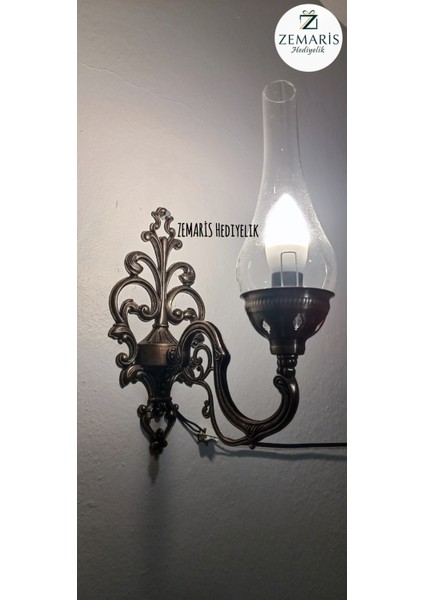 El Yapımı Gaz Lambası Aplik