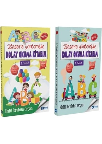 Basara Yöntemiyle Kolay Okuma Kitabım 1-2 Cilt Set + Minik Parmaklar Çiziyor: 3 - 4 Yaş Set