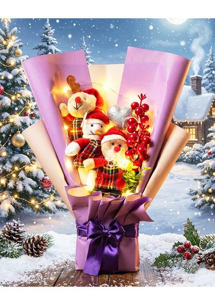 Işıklı Yılbaşı Buketi, Sevgili ve Arkadaşlar Için Harika Hediye