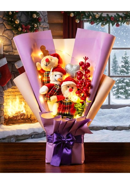 Işıklı Yılbaşı Buketi, Sevgili ve Arkadaşlar Için Harika Hediye fiyatları