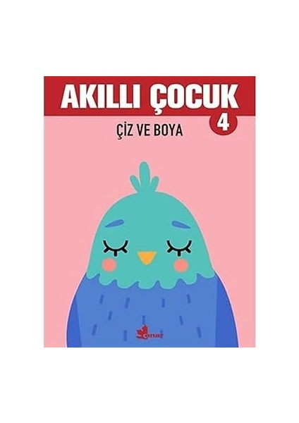 Çiz ve Boya - Akıllı Çocuk 4 + Çocuklar Için Boyama: Mandala: Kopar, Boya, Sergile + 4 Kitap Set