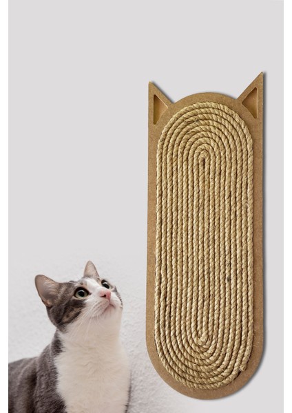 Duvara Monte Edilebilir Kedi Tırmalama Tahtası